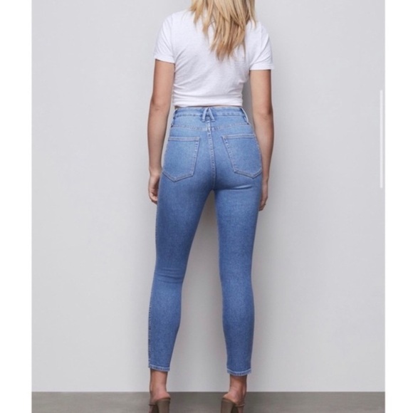 Good American Exposed Button Fly High Rise Jeans - Picture 2 of 10